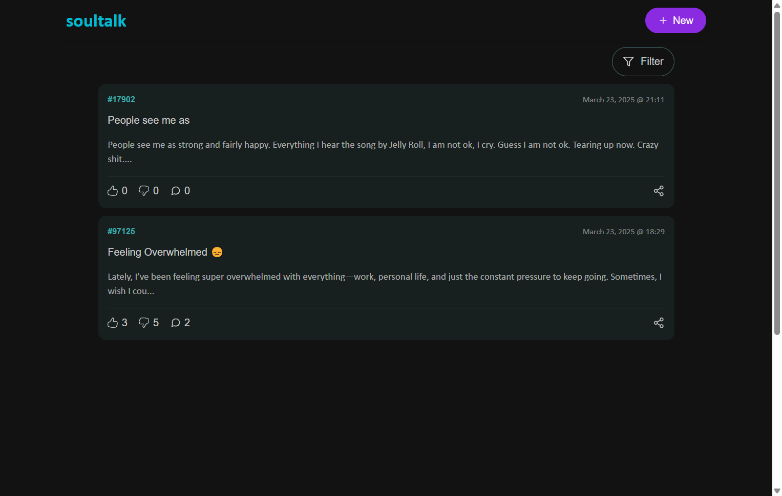 SoulTalk - Anonymous Confessions